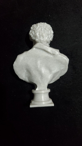 Imagen 9 de 10 de Figura Busto Emperador Marco Aurelio 3d Pintado Marmol