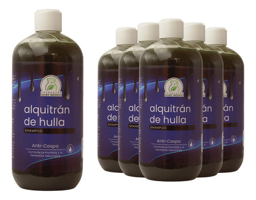  Shampoo Capilar De Alquitrán (500ml) 6 Pack