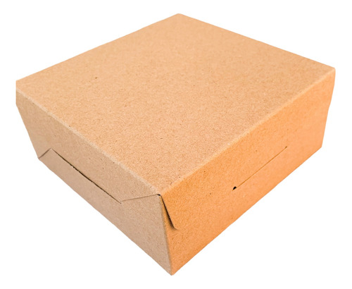 Caja Multiuso Kraft Sin Visor-galletas-gift X 10 (12x12x5)