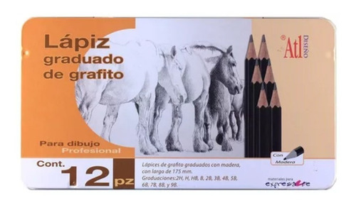 Lápices De Dibujo De Grafito (Usado)