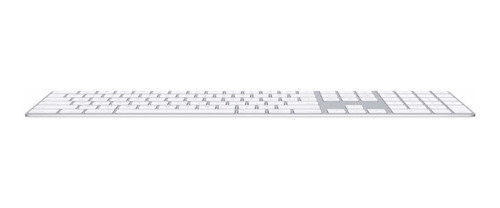 Teclado Apple Magic Keyboard con teclado numérico QWERTY inglés US color blanco