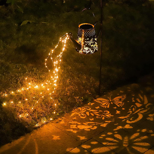 Luces Solares Para Regadera De Jardín Al Aire Libre, Luz Led