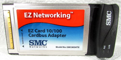 * Smc Networks Ez Networking Smc8036tx Cardbus Adapter 1 Ddh