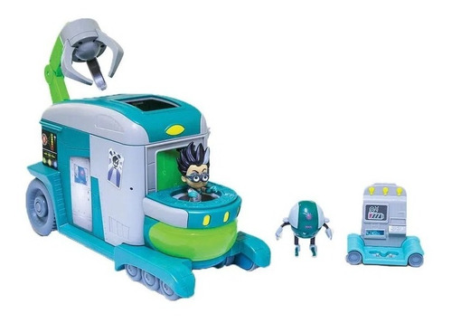 Laboratório Romeo Playset Dtc Pj Masks Qg Foguete Azul/verde