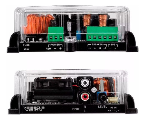 Amplificador Stetsom Vision Vs380.3 380 W Rms 2 ohmios 3 canales