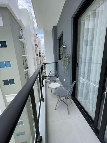Apartamento Amueblado En Serralles, Santo Domingo, 2 Habitaciones, Torre Nueva Y Exclusiva Con Área Social