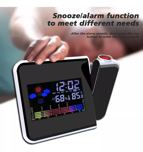 Reloj digital con alarma y termómetro