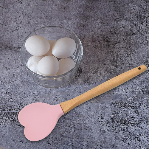 Espalhador De Silicone Colher, Fácil Limpo E Rosa