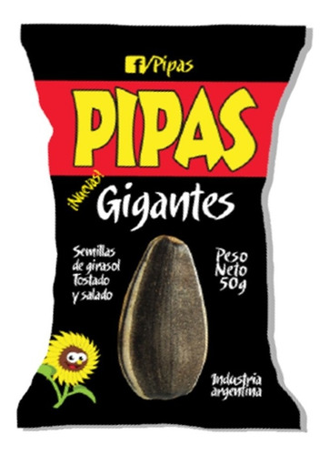 Imagen 2 de 6 de Pipas Gigantes X12un Semillas Girasol Barata La Golosineria