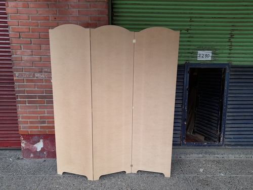 Imagen 2 de 8 de Biombo Separador De Mdf Natural Precio Por Hoja