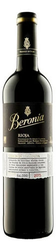 Caja De 6 Vino Tinto Beronia Crianza Edición Limitada 750 Ml