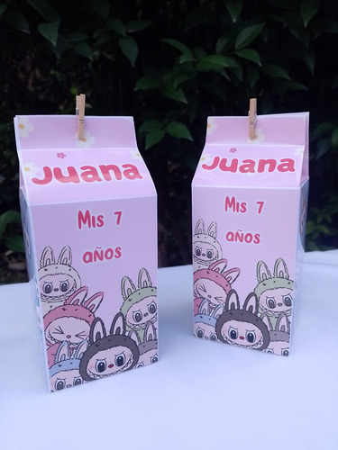Bolsitas Milk Box Labubu X 15 Todas Las Tematicas Cumpleaños