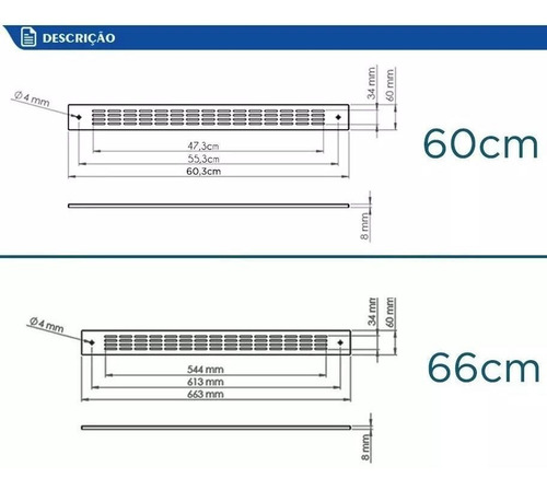 Kit 2 Grades De Ventilação Safanelli Forno De Embutir Inox