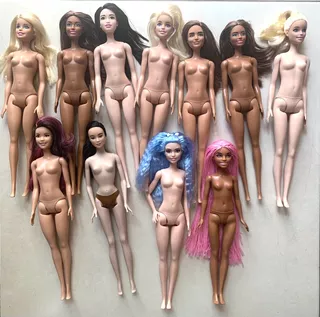 Muñecas Barbie 11 Sin Ropa Sin Usar Coleccion Custom Glitz