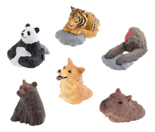 5pcs De Animales De Estatua Adornos Suministros De