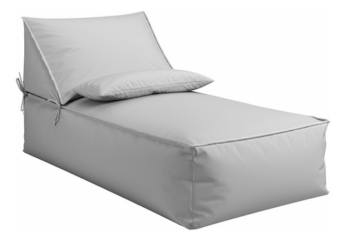 Chaise Premium Com Encosto Móvel Outdoor Cinza Taípe