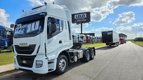 Iveco Hiway 440 6x2 Ano 22 Teto Alto Aut Geladeira Mola