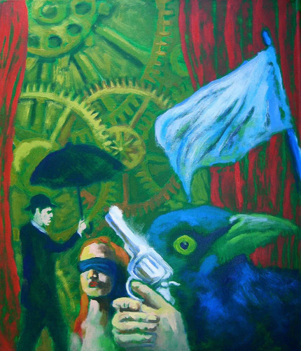 Pintura Cuadros Original Arte Contemporáneo Surrealista