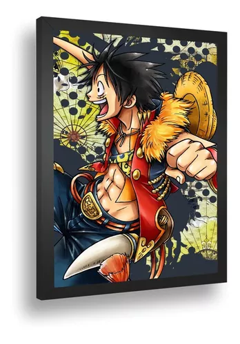 Quadro Decorativo Poster One Piece Anime Pirata