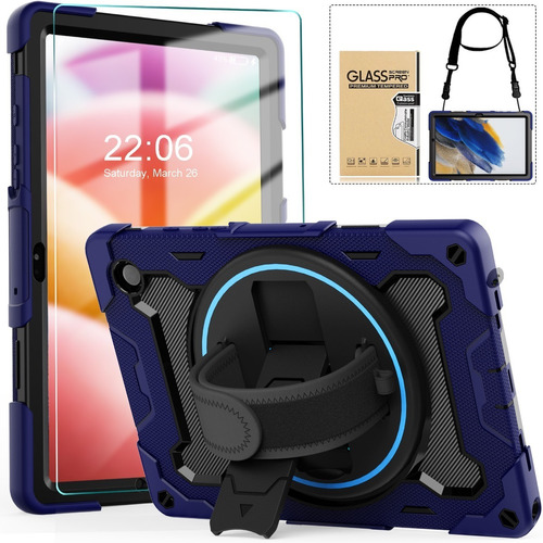 Funda Manos Libres + Mica P/samsung Galaxy Tab A8 X200 10.5