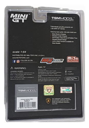 Mini Gt Lamborghini Countach Lpi 800-4 #607 Negro