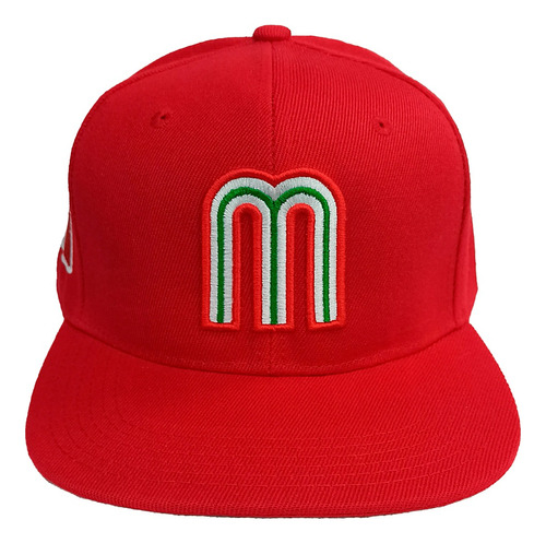 Gorra México Béisbol Plana Snapback Bordada