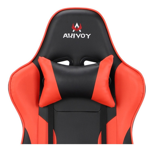 Imagen 8 de 8 de Silla Gamer Omega Para Oficina Reclinable + Cojines Rojo