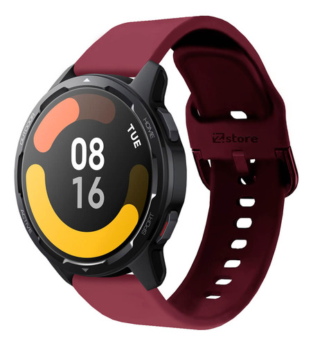 Correa Compatible Xiaomi Watch S1 Active Vino Rojo Hb 22mm