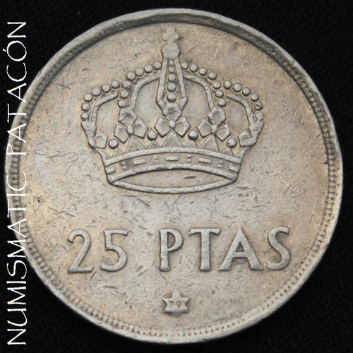 Moneda España 25 Pesetas 1975 Estrella 1979 - Km # 824