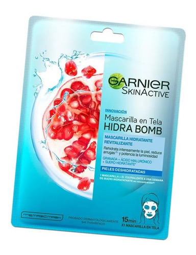 Mascarilla Hidratante Tela Garnier Hidra Bomb Revitalizante