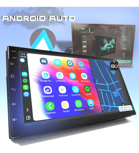 Multimidia Adak Android 64gb Ford Ka 2018-2021 Gps Tela 7p