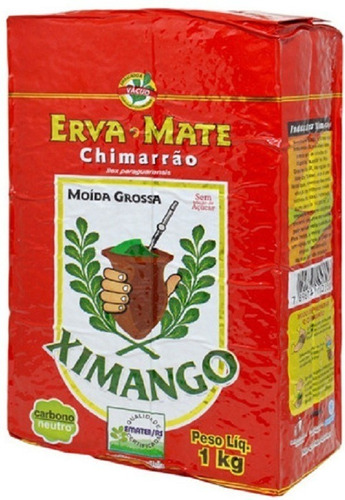 Erva Mate Chimarrão Gaúcho Ximango Moída Groça 1 Kg