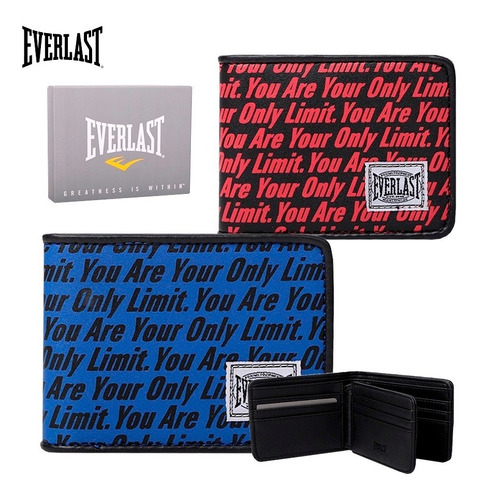 Billetera Hombre Everlast Ecocuero Porta Tarjetas Caja