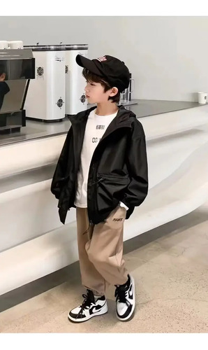 Chaqueta Casual Con Capucha Para Niños, Ropa De Abrigo Para