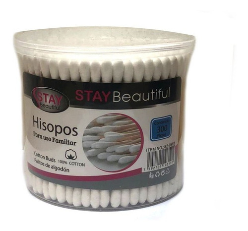 Hisopos Stay Beautiful 300 Unidades