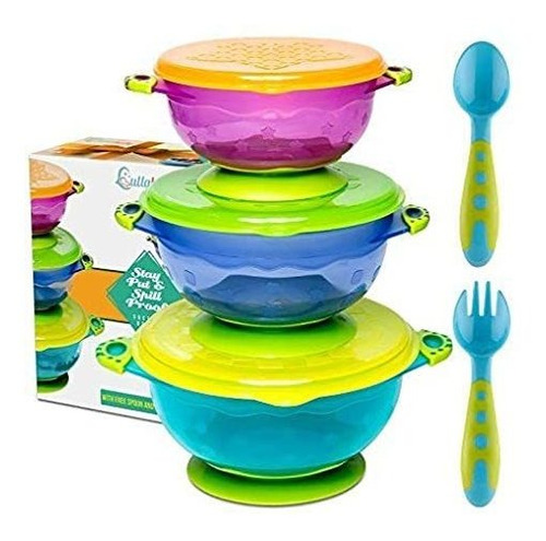 Lullababy Suction Bowls For Infants And Toddlers | Three Col