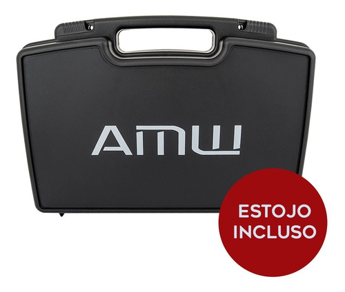 Microfone Sem Fio Duplo Digital Amw Au300 Pro + Case . Loja