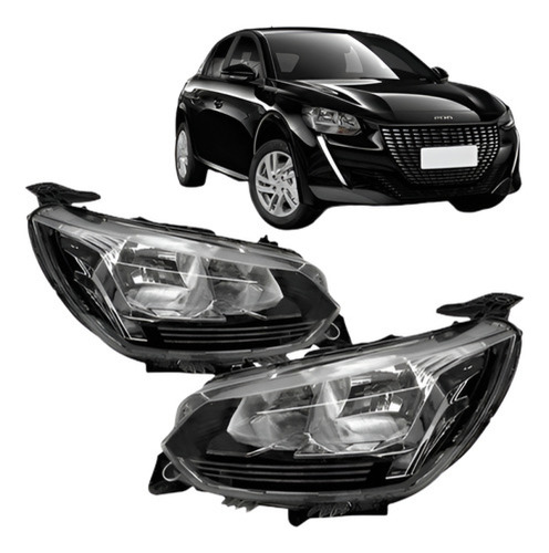 Par Farol Para Peugeot 208 Like 2020 21 2022 2023