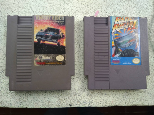 Knight Rider Y Rad Racer 2 Para Nintendo Nes (Usado)