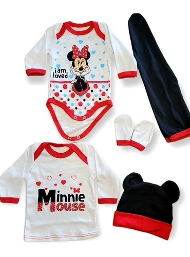Ajuar Bebé Mickey Y Minnie 0a3 Meses