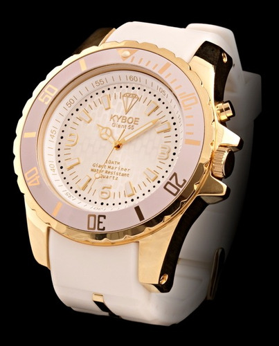 Reloj Kyboe 48mm Dorado, Blanco - Gs.48-004