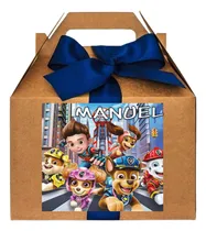Comprar Cajas Cotillón Paw Patrol Personalizadas. Cajita Feliz.