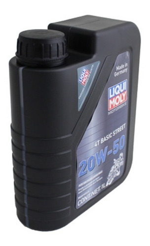 Imagen 3 de 6 de Aceite Para Moto Liqui Moly 4t 20w50 Mineral Sn Plus/ma2 1l