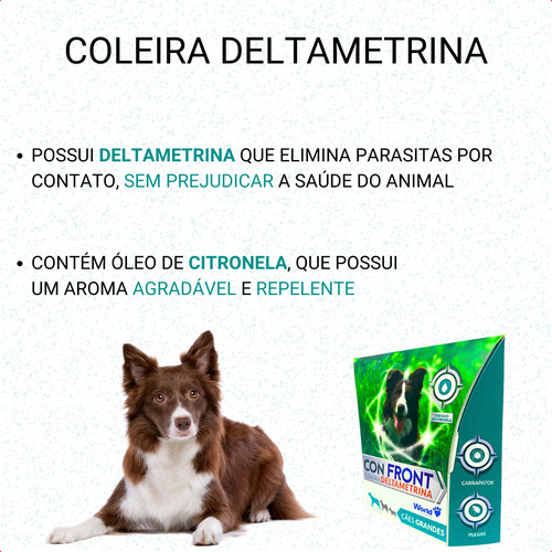 World Coleira Antiparasitária Con Front Deltametrina 25g