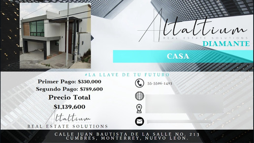 Casa En Venta, Cumbres Monterrey, En Remate...!!