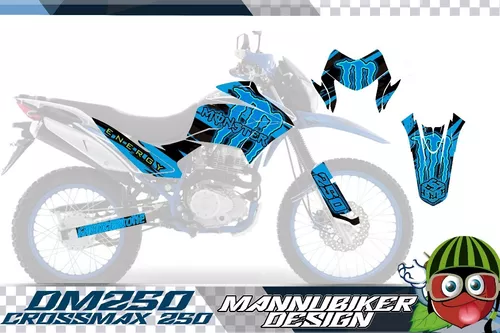 Diseño de calcomanía y calcomanía de vinilo para motocicleta de motocross