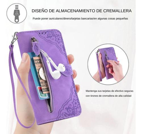Funda De Piel Tipo Cartera Para Moto G05, G15, G35, G55, G75, G82, G04, G24, G34, G54, G84, G73, G62, Con Ranura Para Tarjetas