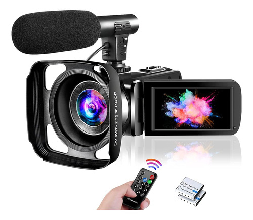 Camara Video Full Hd Fps Mp Vlogging Para Zoom Digital Ir