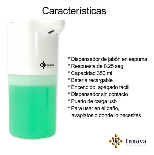 Dispensador De Jabón En Espuma Innova Sd - 03 - Paquete X 2