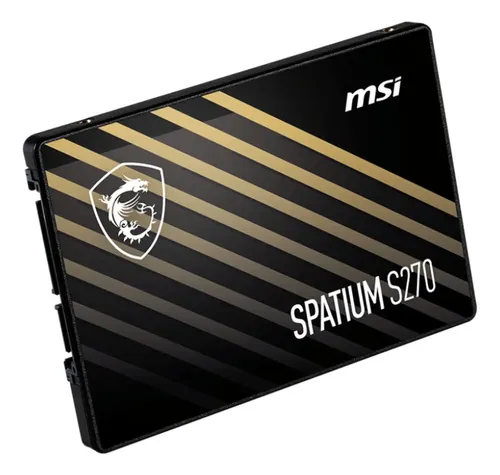 Ssd Msi Spatium S270 240gb 2,5 Sata Iii 3d Nand Preto
